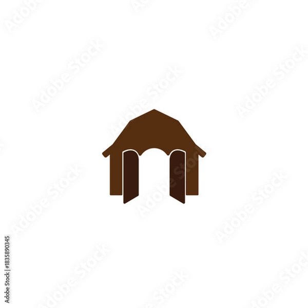 Obraz Agriculture barn house farming logo design
