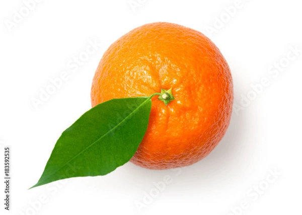 Obraz Mandarynka na białym tle