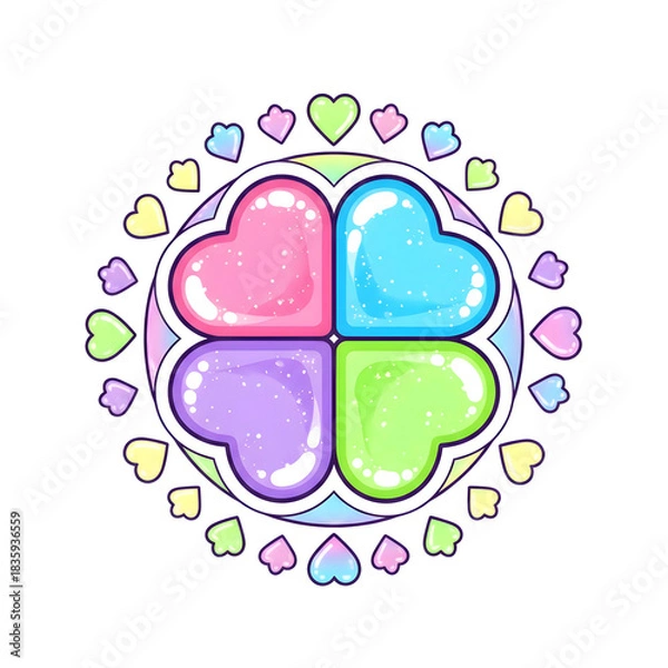 Obraz Celtic Knot Heart Pastel