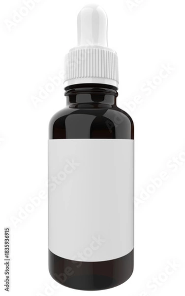 Obraz plastic bottle serrum isolated 3d rendered illustration