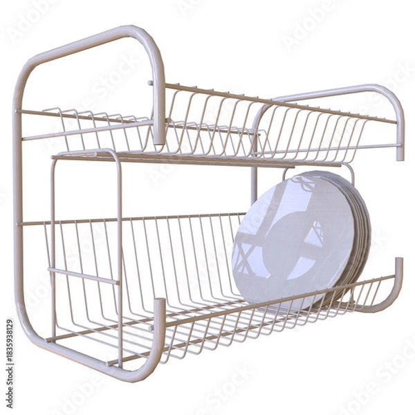 Obraz disrack kitchen 3D render isolated illustration