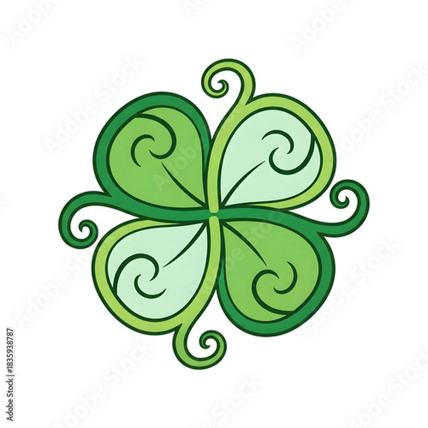 Obraz Clover vine swirl