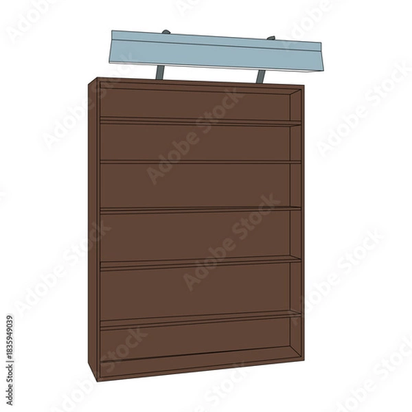Obraz Bookshelf Vector