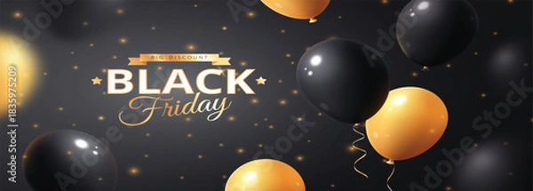 Obraz Black Friday Poster vector illustration
