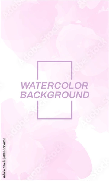 Obraz Soft pastel pink watercolor texture abstract background, perfect for graphic design and digital art projects