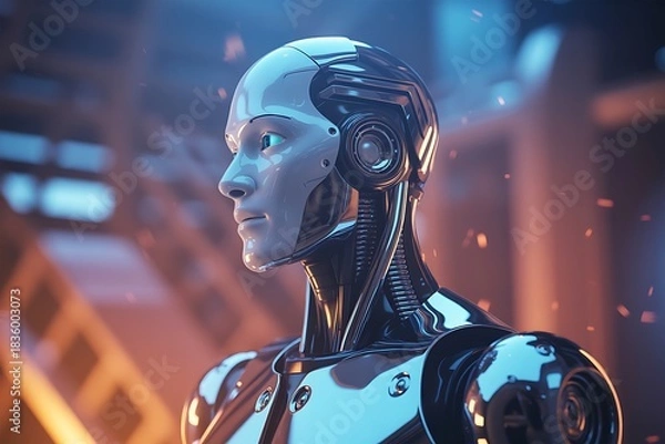Obraz Futuristic artificial intelligence android