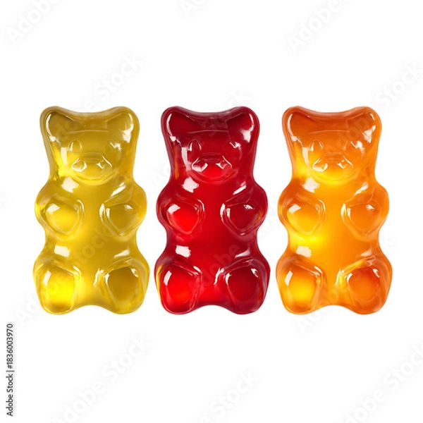 Obraz Three gummy bears PNG