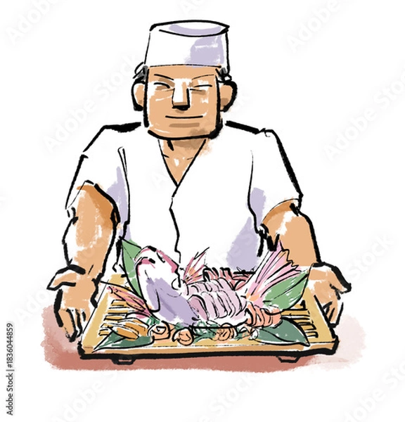 Fototapeta 料理人、板前さん