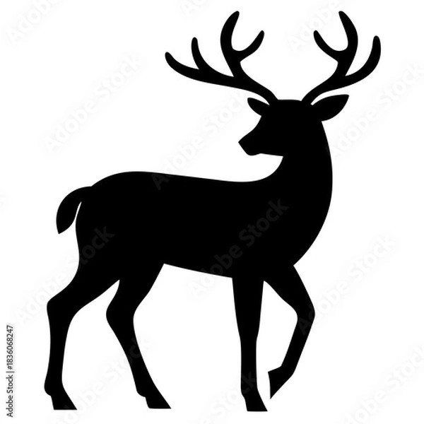Fototapeta deer silhouette