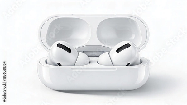 Obraz AirPods Pro Wireless Earbuds in Open Charging Case