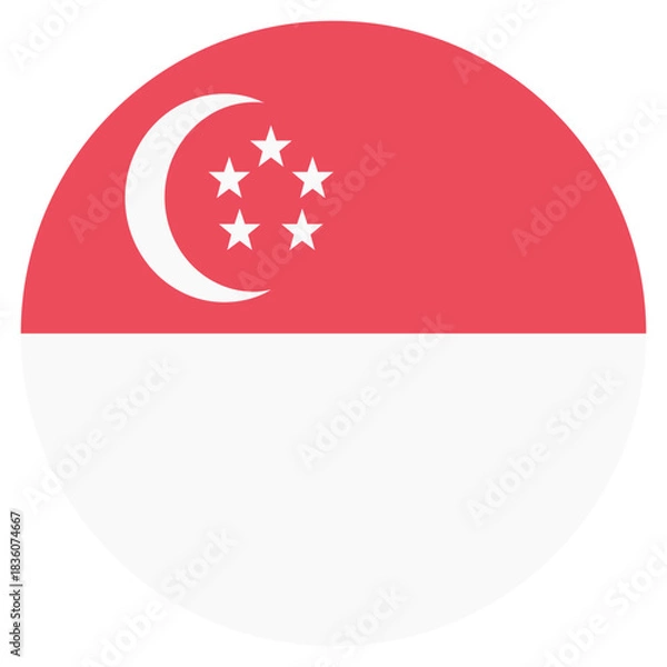 Obraz Flag For Flag Singapore