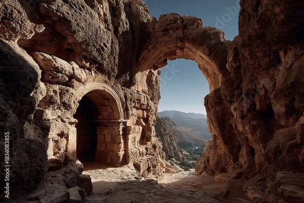 Obraz Old stone ruins with arch high resolution picture