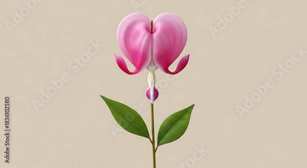 Obraz Bleeding Heart Flower Illustration