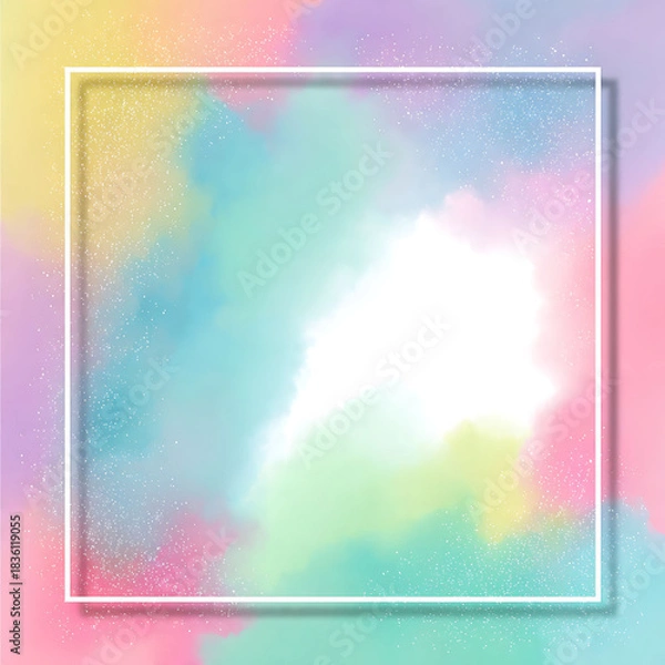 Fototapeta frame ombre style