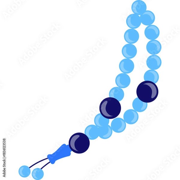 Fototapeta Tasbih Flat Icon Design