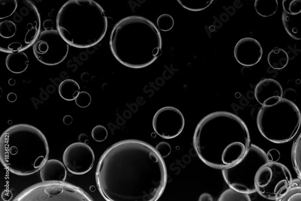 Obraz Shiny water bubbles