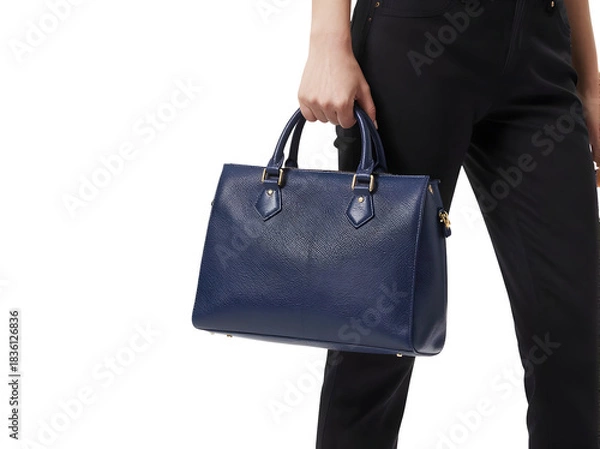 Obraz Female holding bag isolated