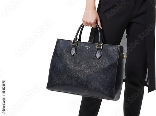 Obraz Female holding bag isolated