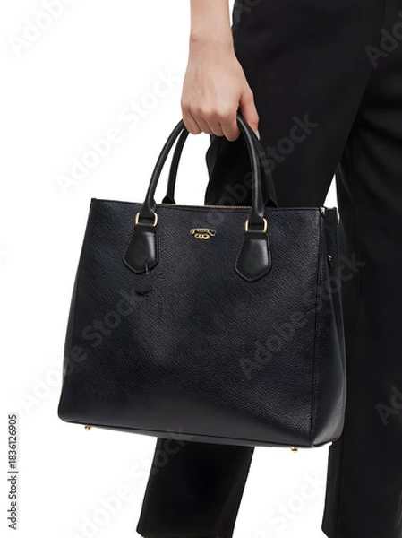 Obraz Female holding bag isolated