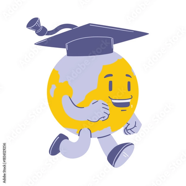 Obraz Global Education Mascot Character