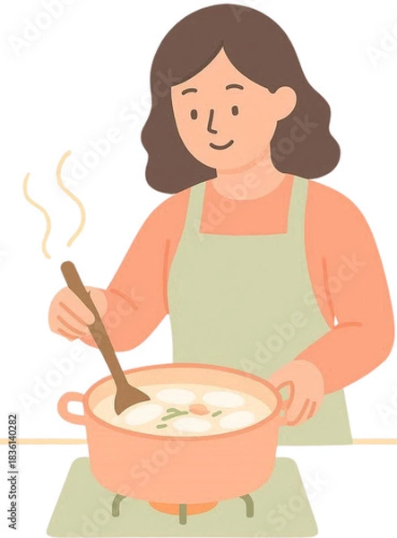 Obraz 요리 중인 여성