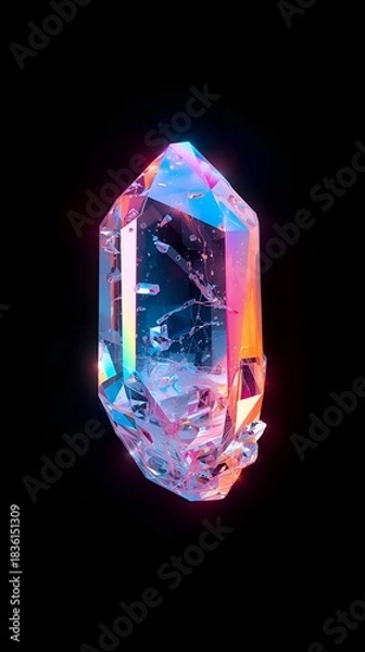 Obraz Glowing Crystal Point