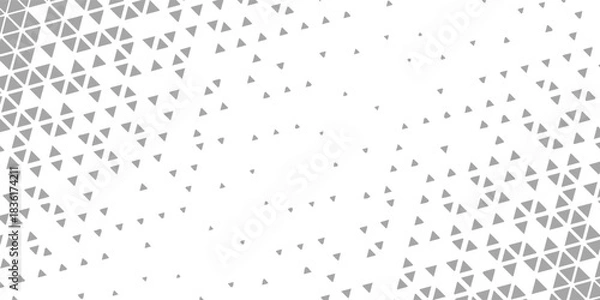Obraz Halftone triangles pattern. abstract triangle background. tringular vector. Abstract geometric gradient background.