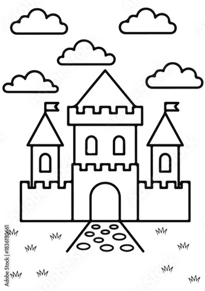 Fototapeta Building colouring creative