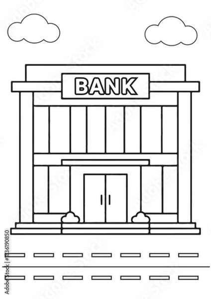 Fototapeta Building colouring creative