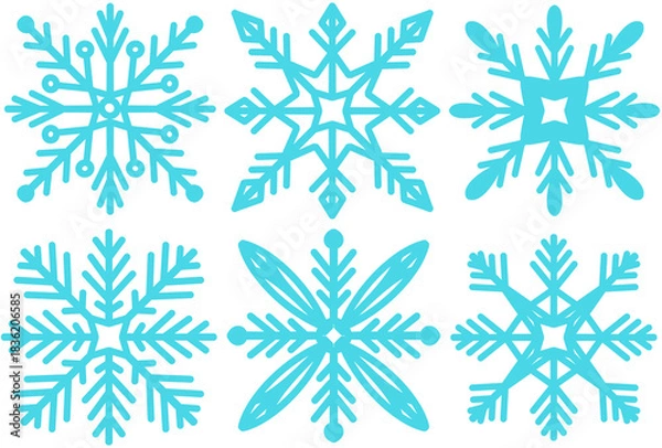 Obraz 눈송이 패턴