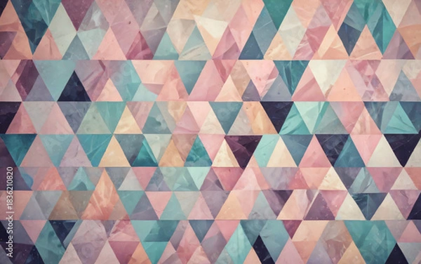Fototapeta Geometric Pattern of Triangles