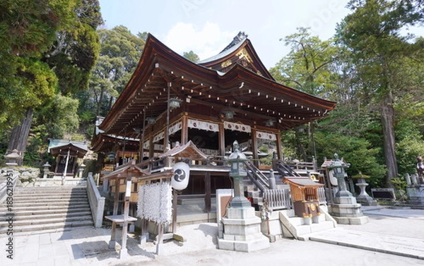 Obraz 滋賀・近江八幡　日牟禮八幡宮