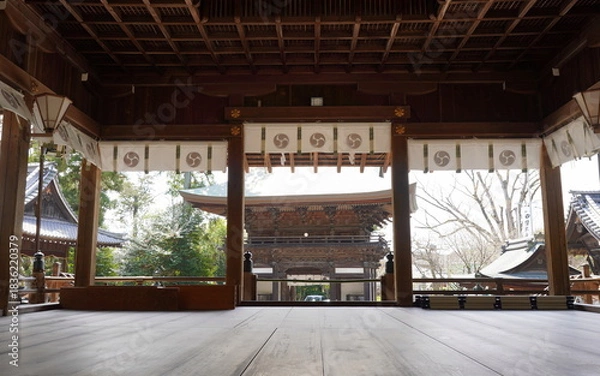 Obraz 滋賀・近江八幡　日牟禮八幡宮