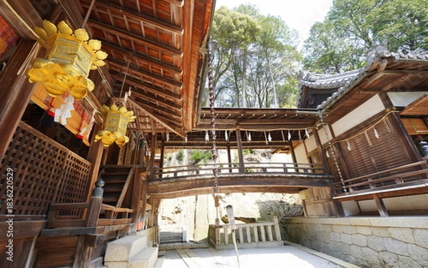 Obraz 滋賀・近江八幡　日牟禮八幡宮