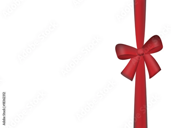 Obraz rote schleife, geschenksband
