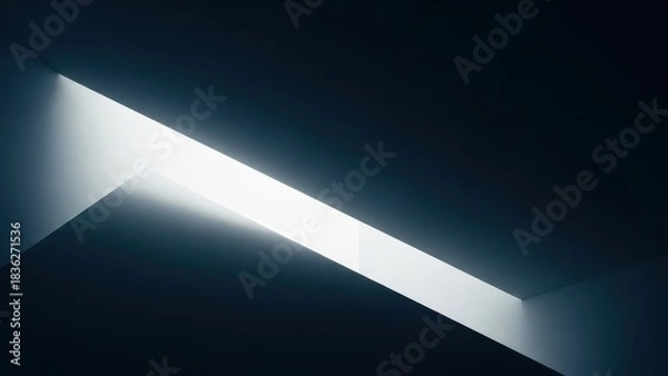 Fototapeta Abstract Light Beam on Dark Background.