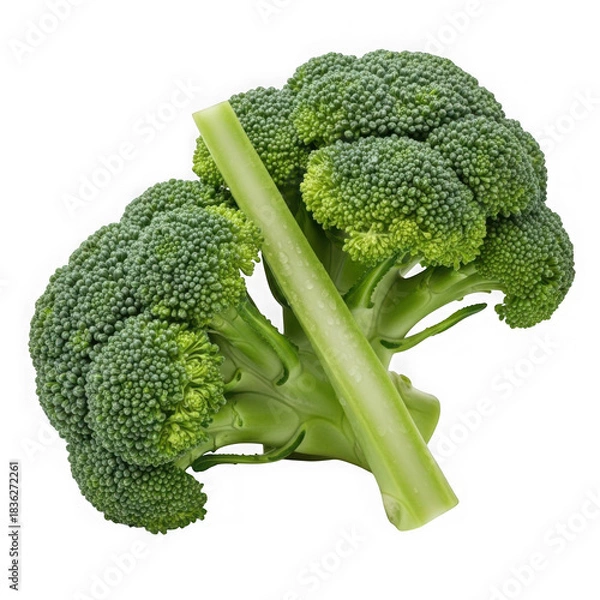 Obraz Fresh broccoli isolated on transparent background