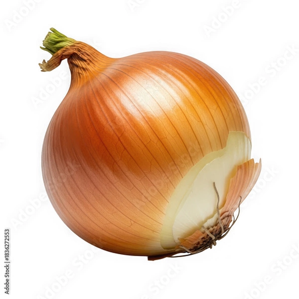 Obraz Golden onion isolated on transparent background