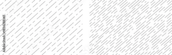 Fototapeta Dashed line background, rain texture, irregular diagonal stripes. Slash thin dash bg. Linear textures with repeatable abstract halftone designs