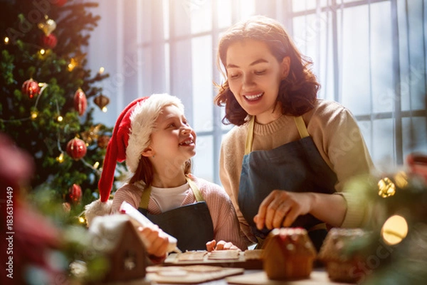 Obraz cooking gingerbread house