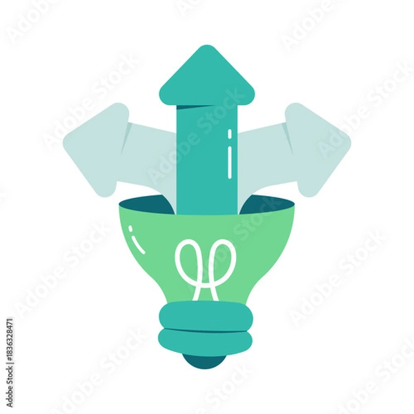 Fototapeta Modern design icon of idea network 