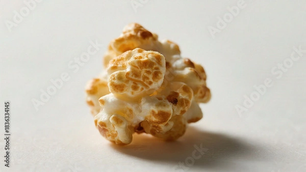 Obraz Popcorn on white surface