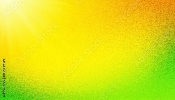 Obraz Lime yellow grainy background, glowing, noise, gradient, banner, header background design