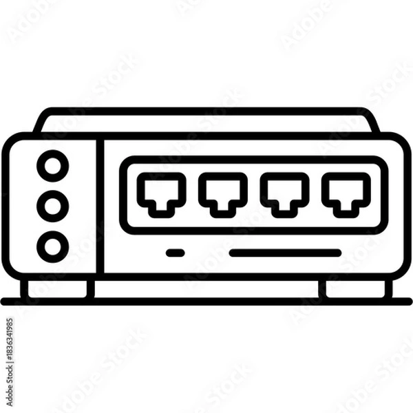 Obraz Network Switch Outline Icon