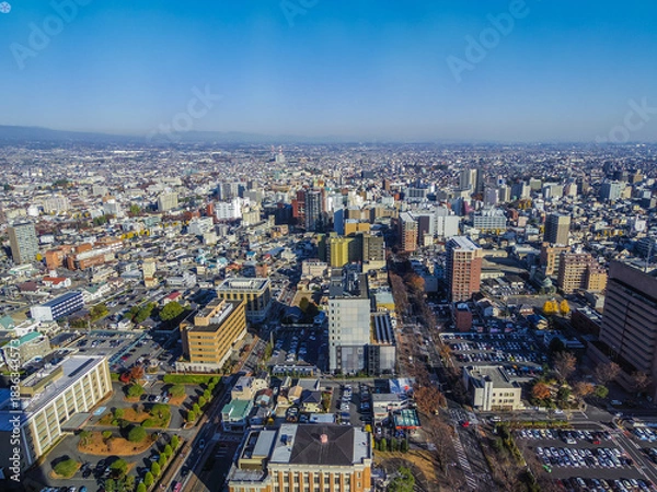Obraz 【群馬県】前橋市・群馬県庁からの風景