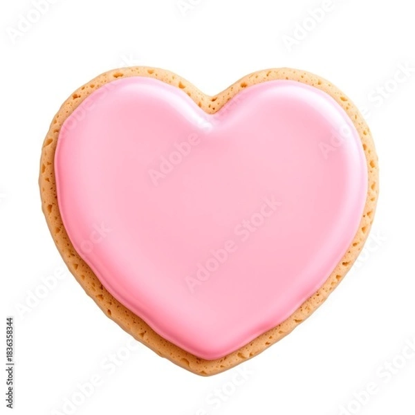 Obraz Pink Pastel Thornheart Icing Cookie with Glossy Finish