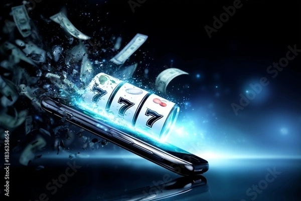 Obraz Mobile slot jackpot explosion