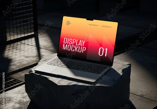 Obraz Laptop Display Mockup Template