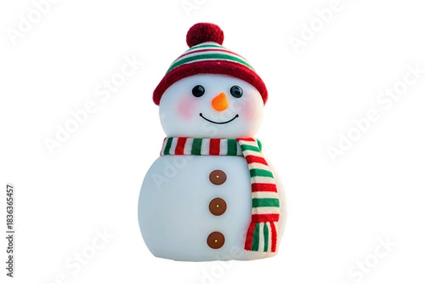 Obraz snowman isolated on white