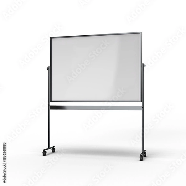 Obraz ホワイトボード 影 半透明影付き 透過PNG 3DCG ンダリング画像